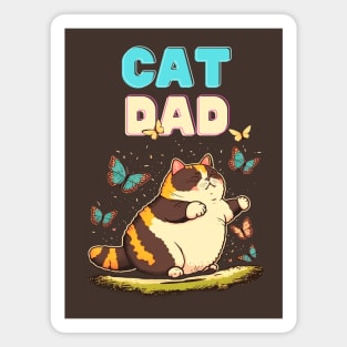 Cat Dad Magnet